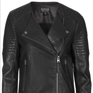 COPY - Topshop Faux Leather Biker Jacket